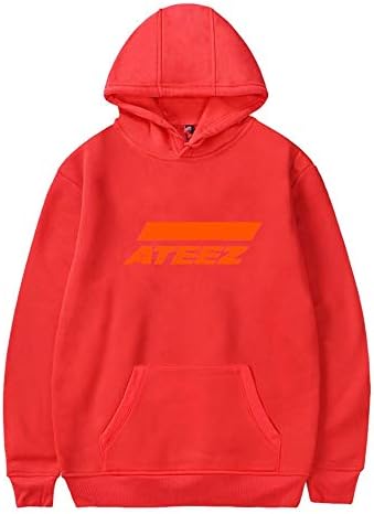 2019 Men's and Women's ATEEZ Hoodie Sweatshirts,Boys and Girls Casual Pullover Fans Loose Fit Jacket Top, XXS-XXXL