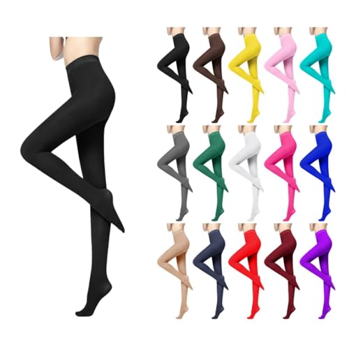 Thermal Leggings Women, Fleece Lined Tights, Stretchy Slim-Fit High Waisted Leggings, Winter Women's Thermal Underwear