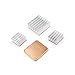 40PCS Raspberry Pi Heatsink Kit High Performance Aluminum Heatsink for Raspberry Pi B B+ 2 and 3, Heatsink Copper Pad Shims, with Thermal Conductive Adhesive Tape