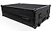 ProX Flight Case Compatible with Numark NS7iii or NS7ii Digital Controller With Wheels & Laptop Shelf - Black on Black Design - XS-NS7IIIWLTBL