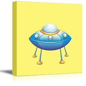 Square UFO Spacecraft Kid