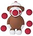 Hog Wild Sock Monkey Ball Popper Toy - Includes 4 Soft Foam Balls - Squeeze to Pop Air Powered Balls Up to 20 Feet - Safe for Indoor/Outdoor Play