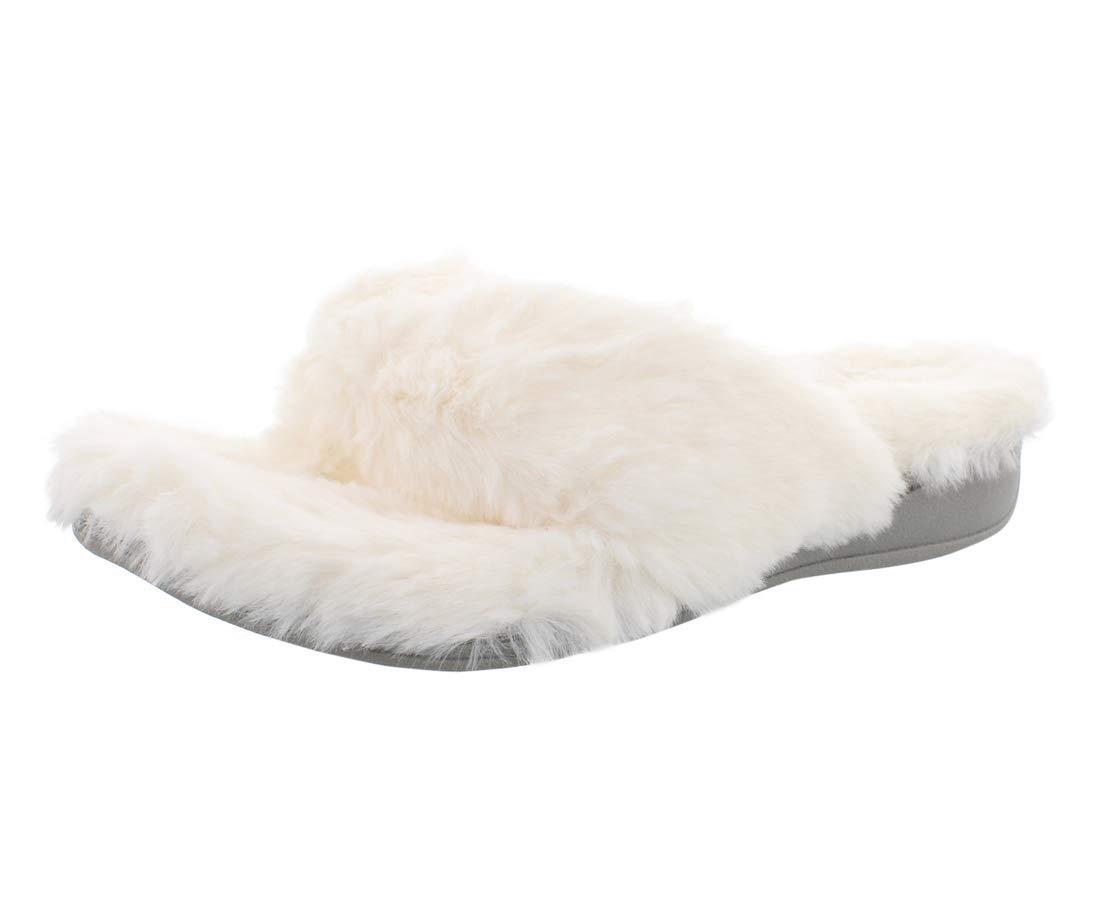 Vionic Womens Indulge Gracie Toe Post Plush Slipper Toe Post