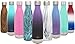 Simple Modern 17 Ounce Wave Water Bottle - Stainless Steel Double Wall Vacuum Insulated Reusable Leakproof Ombre: Violet Sky