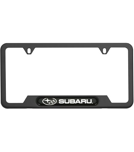 SUBARU  フォトフレーム Amazon.com: Subaru Logo Slim Line Black License Plate Frame