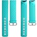 Wepro Waterproof Bands Compatible with Fitbit Charge 4 / Charge 3 / Charge 3 SE for Women Men, 3-Pack Replacement Wristbands for Fitbit Charge 3 / Charge 4, Small, Teal, Rose Pink, Plum