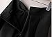 Hanlolo Vintage Rretro Womens High Waisted Pleated Knee Length Skater Midi Skirt Black