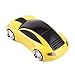 HDE 2.4GHz Sports Car Shape Wireless Ergonomic Optical Mouse with Adjustable DPI (Spider Yellow)
