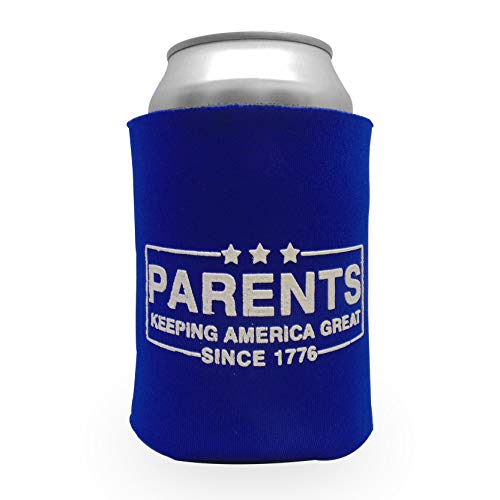 12 Can Sleeves - Beer Coolies for Cans and Bottles - Bulk Blank Drink Coolers - DIY Custom Wedding Favor, Funny Party Gift (Parents, 2)