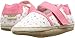 Robeez Kids' Sunshine Espadrille-K Crib Shoe, Bridget-White/Pink, 0-6 Months M US Infant