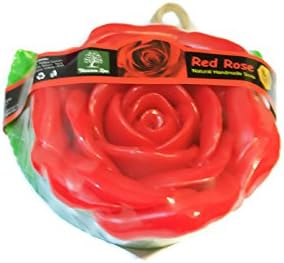 Relaxation Natural Handmade Rose Flower Crafted Spa Soap Bar Feel Fresh w/ Soothing Skin Care 100g