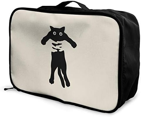 アレンジケース 新作 ネコ 柄 旅行用トロリーバッグ 旅行用サブバッグ 軽量 ポータブル荷物バッグ 衣類収納ケース ボストンバッグ 大容量 キャリーケース 出張パッキング キャリーオンバッグ トラベルバッグ 固定 旅行圧縮バッグ