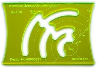 Parrs 5mm Baptist Fan Ruler Number 13
