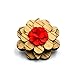 Men's Wood Lapel Flower Wooden Brooch Boutonniere Pin for Suit Wedding Corsage
