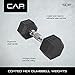CAP Barbell SDP-012 Workouts Coated Hex Dumbbell, black, 12 lb
