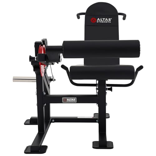 Altas Strength 169 Adjustable Utility Bench with Leg developer, Extension, Preacher Curl, Light Commercial Equipment for Home Gym Workout Station Easy Assembly Smith Machine Attachment