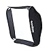 Godox 32x32 inches / 80x80cm Portable Foldable Studio Flash Softbox Diffuser kit with Bowens Mount Speedring and Carrying Case for Portraits,Product Photography and Video Shooting with USB LED