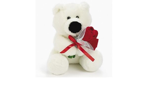 valentine's day polar bear stuffed animal