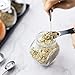 Ponsey Magnetic Measuring Spoons Set-Kitchen Measuring Spoon Stainless Steel Dual Sided Stackable Teaspoon for Dry and Liquid (8Pcs), Black