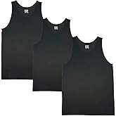 32 Degrees Comfort Mesh Tank Top, 3 Pack, Medium Black