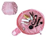 Portable Travel Magic Cosmetic Bag, Casual Large Capacity Lazy Makeup Bag, Toiletry Kit Organizer All-In-One Quick Pack Drawstring Storage Pouch