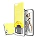 Design Skin Slider iPhone 6s / 6 Case with Sliding Card Slot Extreme Heavy Duty Bumper Protection with Card Holder 3-Layer Wallet Case Cover for iPhone 6s (2015) / iPhone 6 (2014) - Sunflower Graphic