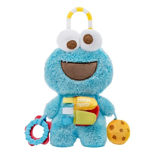 Kids Preferred Sesame Street Cookie Monster Activity Toy with Teething Rings, C…