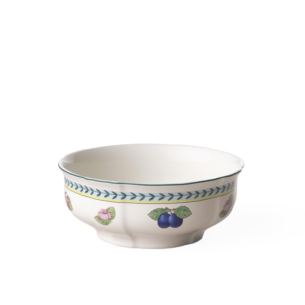Villeroy & Boch French Garden Fleurence Round Bowl, Premium Porcelain, White/Multicoloured