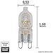 Osram Sylvania 40W 120V T4 G9 2-Pin Halogen Light Bulb