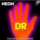 DR Strings Hi-Def NEON Orange Coated Lite 7-String Electric Guitar Strings (9-52)