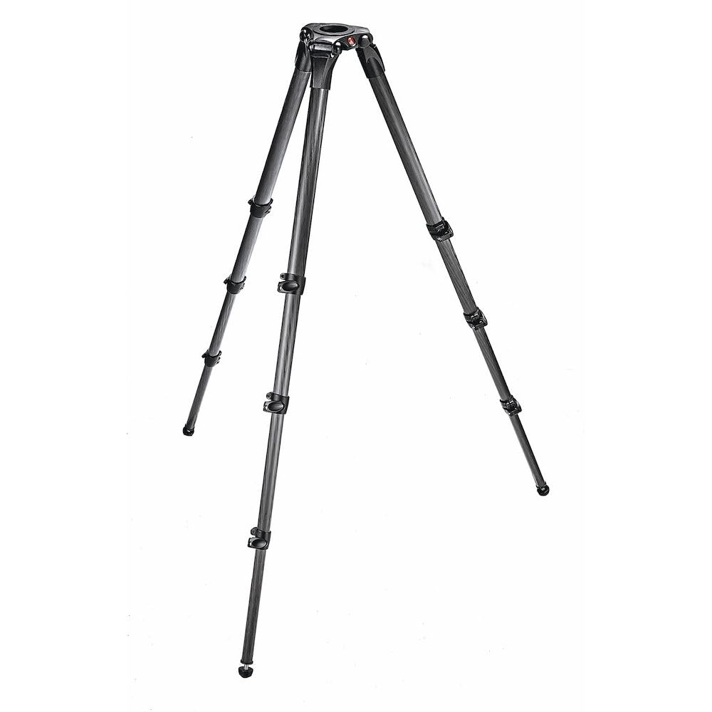 Manfrotto MPRO Carbon Fibre Video Tripod, Camera Tripod for DSLR, Mirrorless and Video Camera, Photography Accessories for Content Creation, Vlogging, Streaming