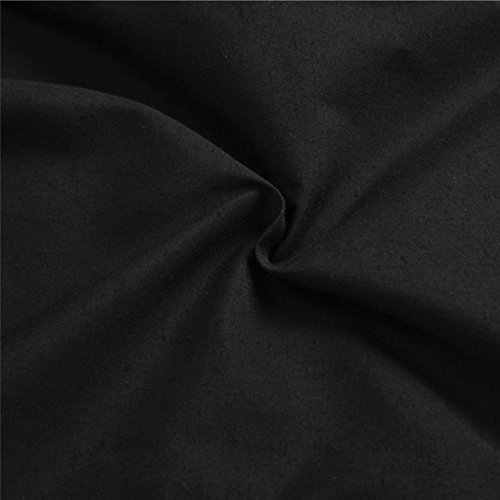 Pervobs Women Pants, Big Pants for Women Casual High Waist Harem Bottoms Solid Elastic Waist Pants with Pockets (M, Black)