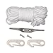 ZENY Sectional Flag Pole Kit American Flag & Ball Top Hardware Outdoor Garden Halyard Pole Inground Flagpole with 3x5 US Flag for Residential or Commercial(20FT)