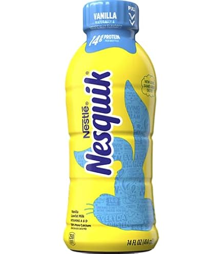 Amazon.com : Nesquik Strawberry Flavored Lowfat Milk, Ready to