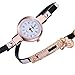 Mosunx Women Watches Fashion New Girl Watches Charm Wrap Around Leatheroid Quartz Wrist Watch Girlfriend Gift (Black)