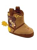 Toy Story Woody Boys Toddler Costume Cowboy Boot Slippers (7-8 M US Toddler, Brown/Yellow)