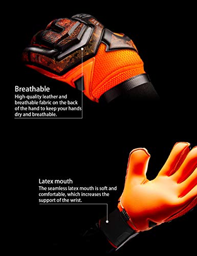 image for Jalunth Soccer Goalkeeper Gloves - Kids & Adults Football Goalie Goal 
