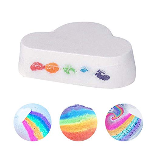 Magical Rainbow Cloud Bath Bombs Colorful Set of 1 Fizzy 180 g