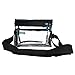 Small Heavy Duty Clear Lunch Bag Black Trim
