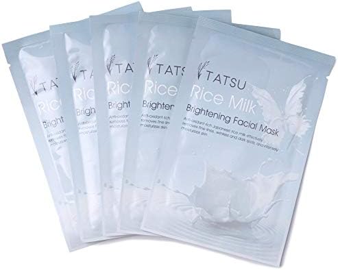 Japanese Face Mask-Organic Rice Milk Hydrating Korean Skin Care Healing Microdermabrasion Moisturizng Peel Off Facial Sheet Masks Pack,Blackhead Scar Remover Acne Treatment Pore Minimizer Facemask
