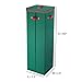 Wrapping Paper Storage Box-Holds 20 Rolls of 40” Gift Wrap-Upright Container, Lid, Dividers & Handles-For Holiday & Christmas Wrap by Elf Stor (Green)