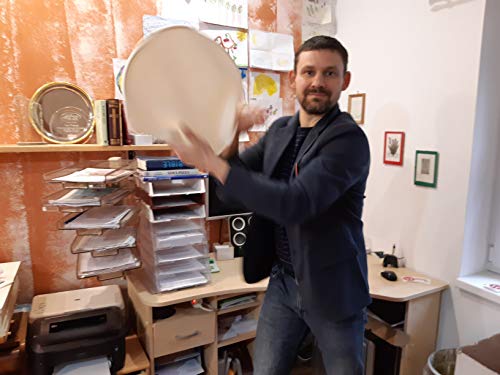 Training pizza disc for pizza acrobatics. Pizza di gomma - Spinning dough - Throw dough with silicone disc - size 16 inch. Rubber pizza.