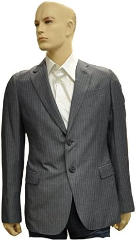 Armani Collezioni Grey Polyester Jacket Coat, 38R, Grey