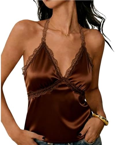 Women's Sexy Silk Crop Tops Satin Loose Camisole Bandeau Sexy