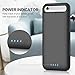 Battery Case for iPhone 6s/ 6/7/ 8, VOOE 6000mAh Portable Battery Pack Ultra Battery Charging Case Protective Rechargeable Smart Case for 6S/6/7/8 Backup Cover Extended Charger Case (4.7 inch)