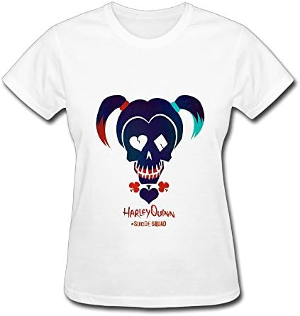 Suicide Squad Quinn Harley Fan Logo T Shirt For Women White