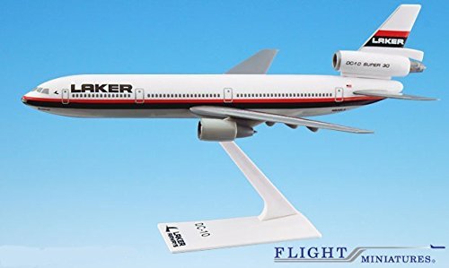 Laker Airways DC-10 Airplane Miniature Model Plastic Snap-Fit 1:250 Part# ADC-01000I-017