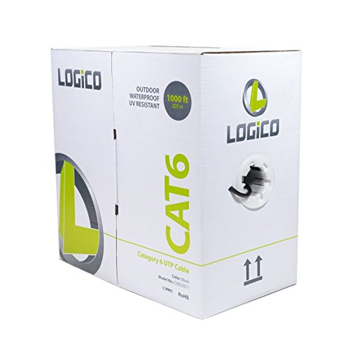 CAT6 OUTDOOR 1000FT UTP SOLID BULK CABLE DIRECT BURIAL ETHERNET LAN NETWORK RJ45