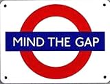 Mind The Gap London Underground Roundel small enamel sign (ba)