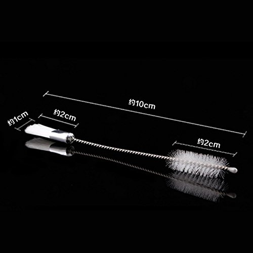 STORE-HOMER - 1pc 2 Heads Pastry Icing Piping Nozzle Teapot Cleaning Brushes Baby Milk Bottle Nipple Brush Kitchen Tool Helper Pastry Brush